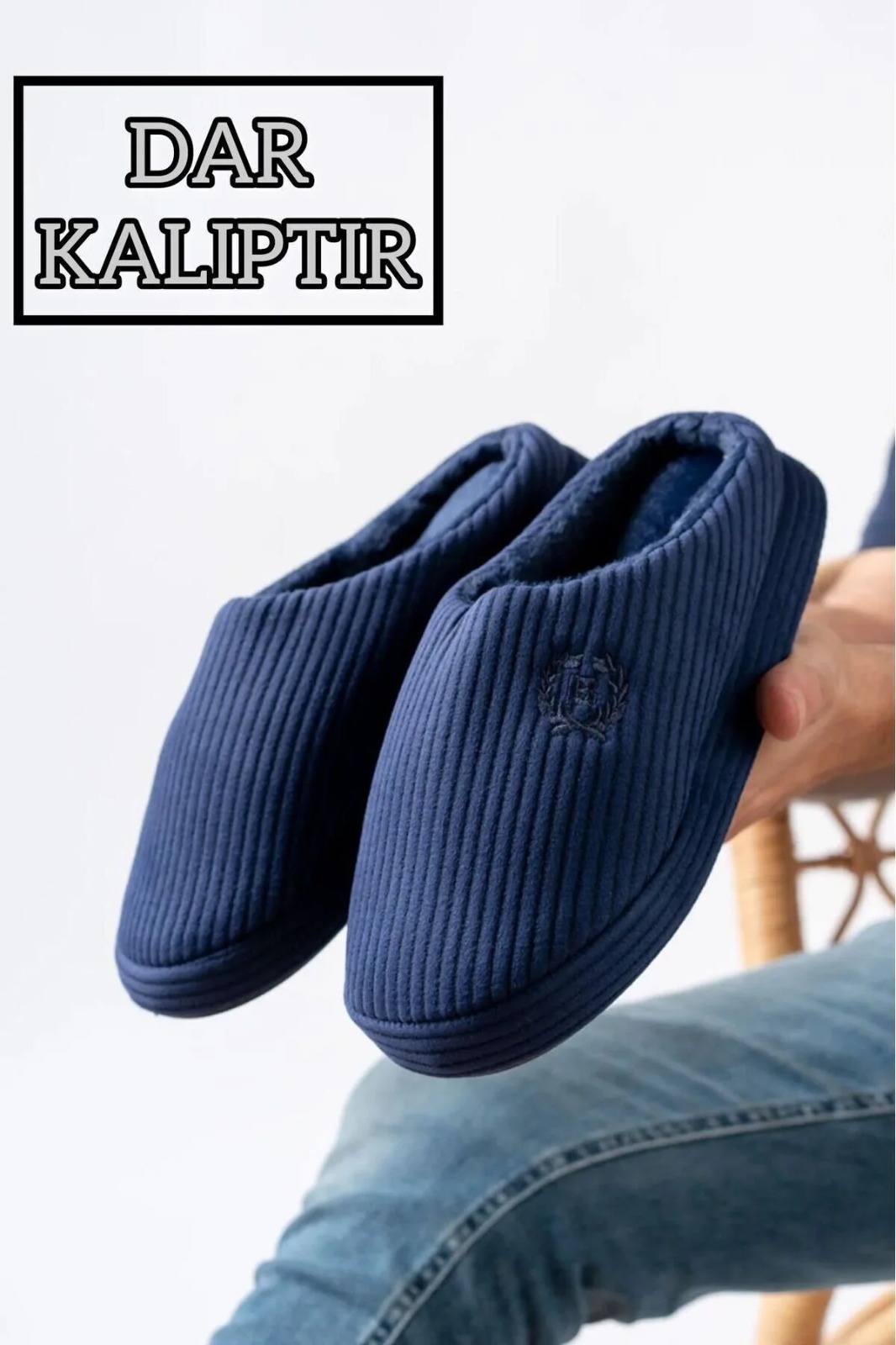 Slipcat Unisex Nakışlı Kadife Ev Terliği görsel 3