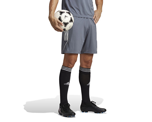 Adidas Tiro 23 Sho Erkek Futbol Antrenman Şortu IC7488 Gri görsel 3