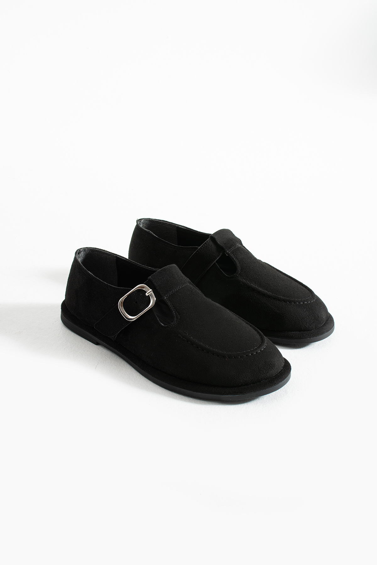 DUXAL SHOES Arabella Kadın Süet Toka Detaylı Günlük Loafer Ayakkabı
