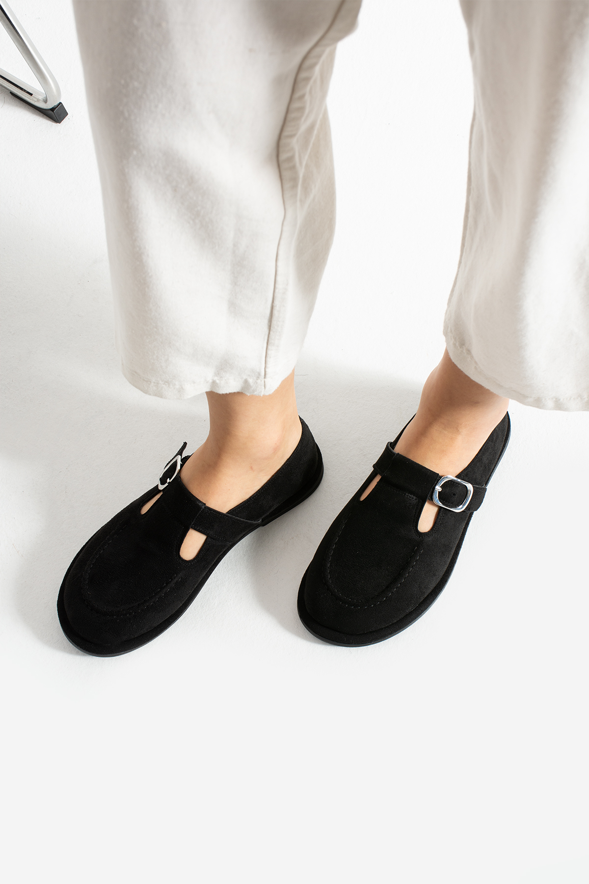 DUXAL SHOES Arabella Kadın Süet Toka Detaylı Günlük Loafer Ayakkabı görsel 5