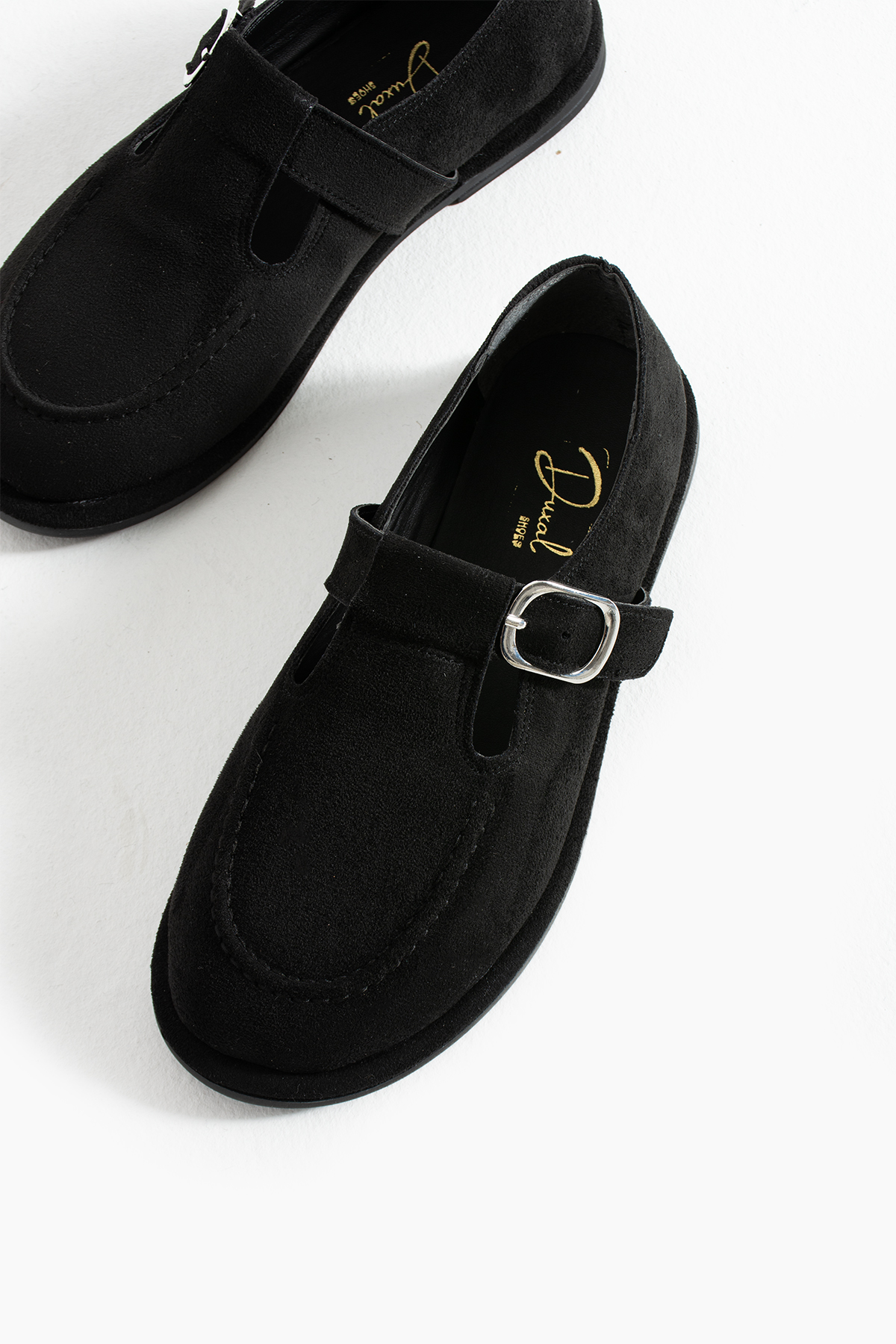 DUXAL SHOES Arabella Kadın Süet Toka Detaylı Günlük Loafer Ayakkabı görsel 7