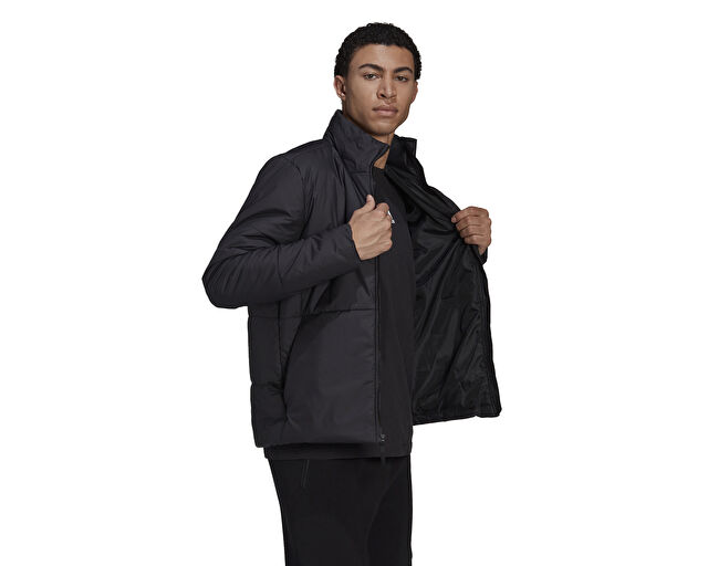 Adidas Bsc 3S ins Jkt Erkek Günlük Mont HG8758 Siyah görsel 3