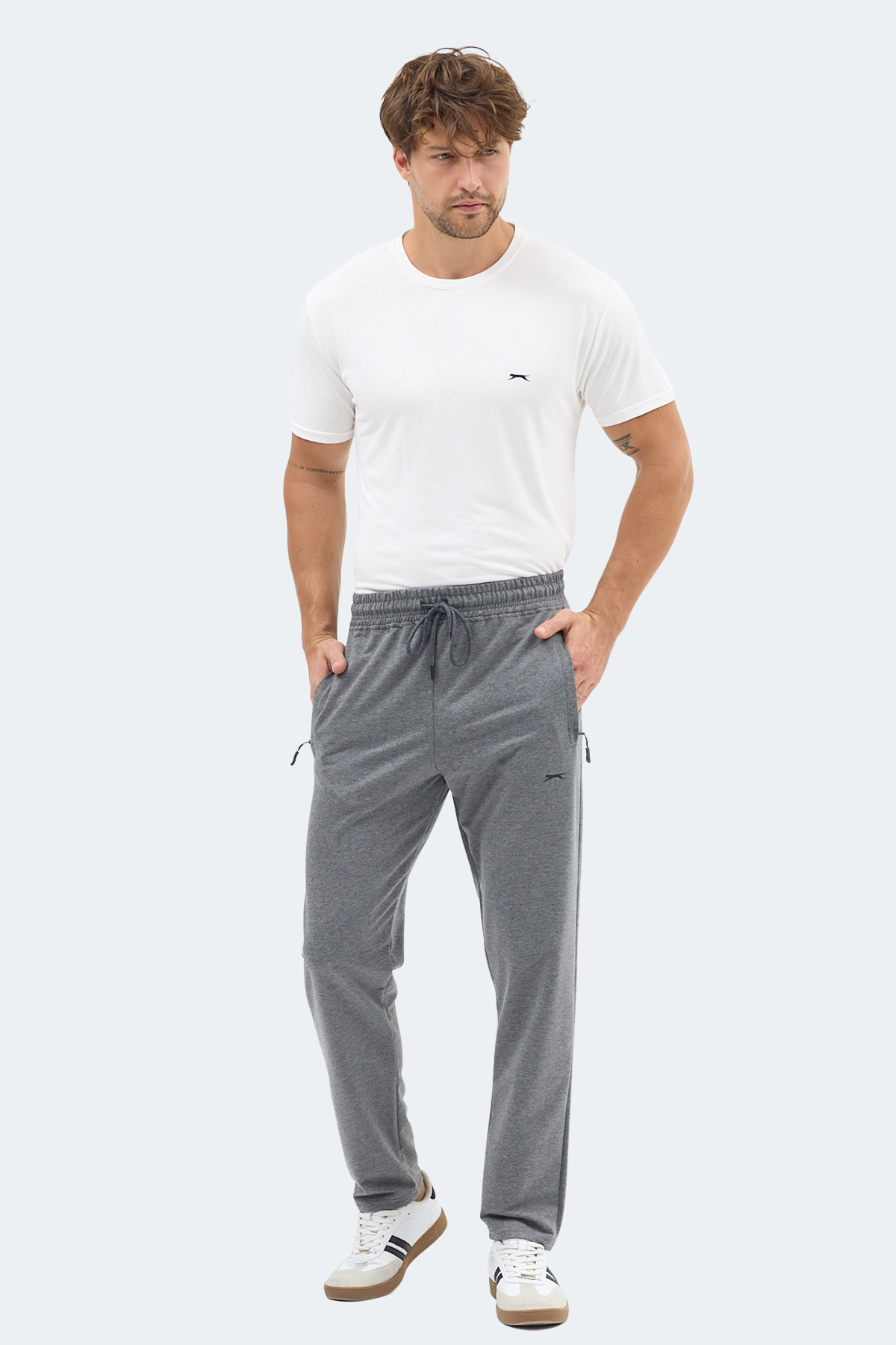 SLAZENGER IMPRINT I Erkek Koyu Gri Eşofman Altı görsel 2