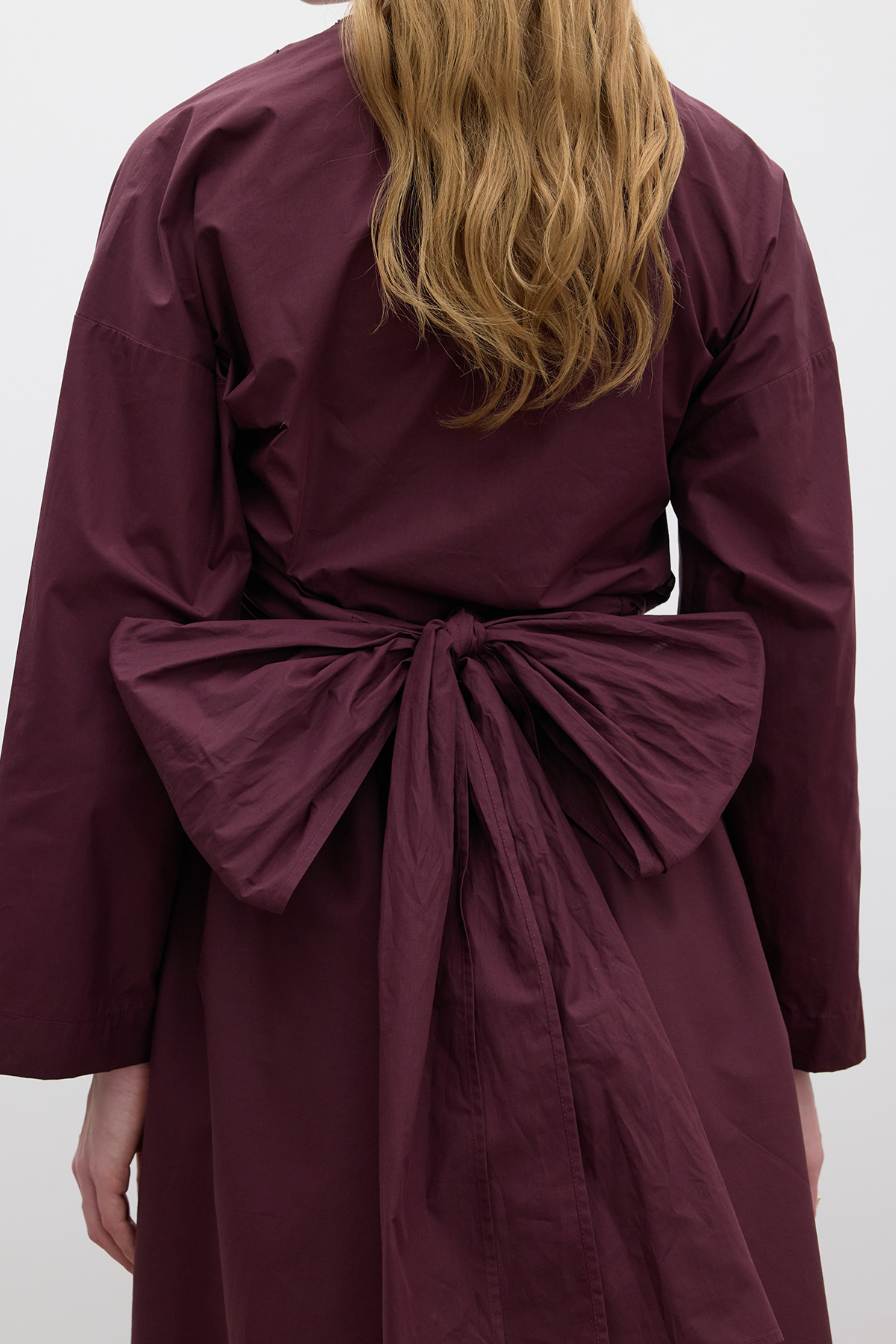 Manuka Kimono Tarz Premıum Gömlek Bordo görsel 8