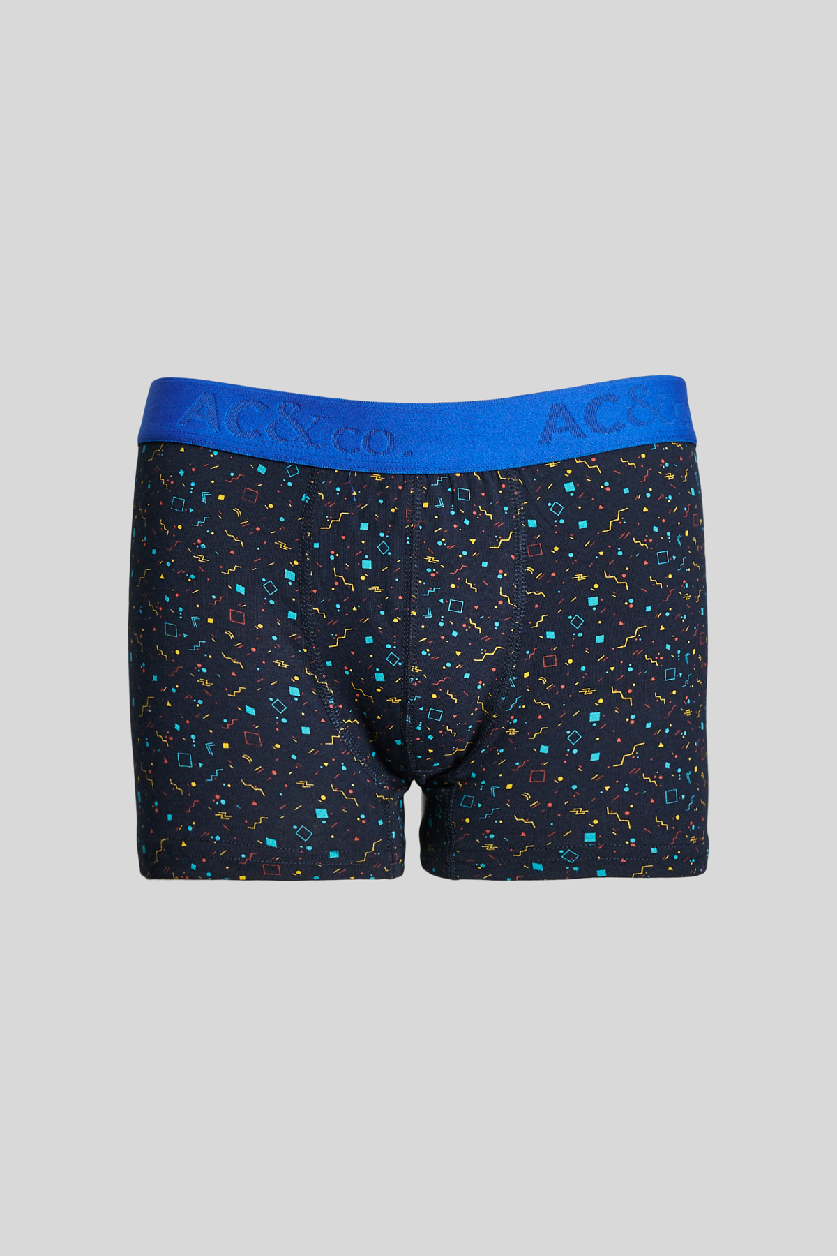AC&Co / Altınyıldız Classics Erkek Lacivert-Saks Premium Pamuklu 3'lü Paket Desenli Boxer görsel 2
