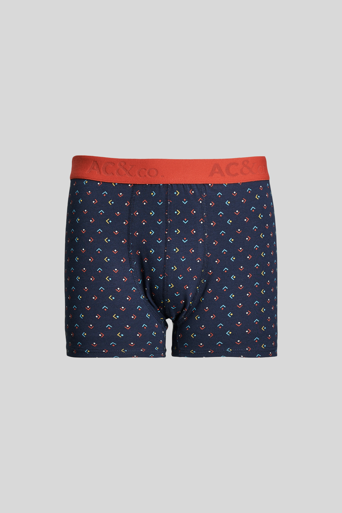 AC&Co / Altınyıldız Classics Erkek Lacivert-Saks Premium Pamuklu 3'lü Paket Desenli Boxer görsel 3