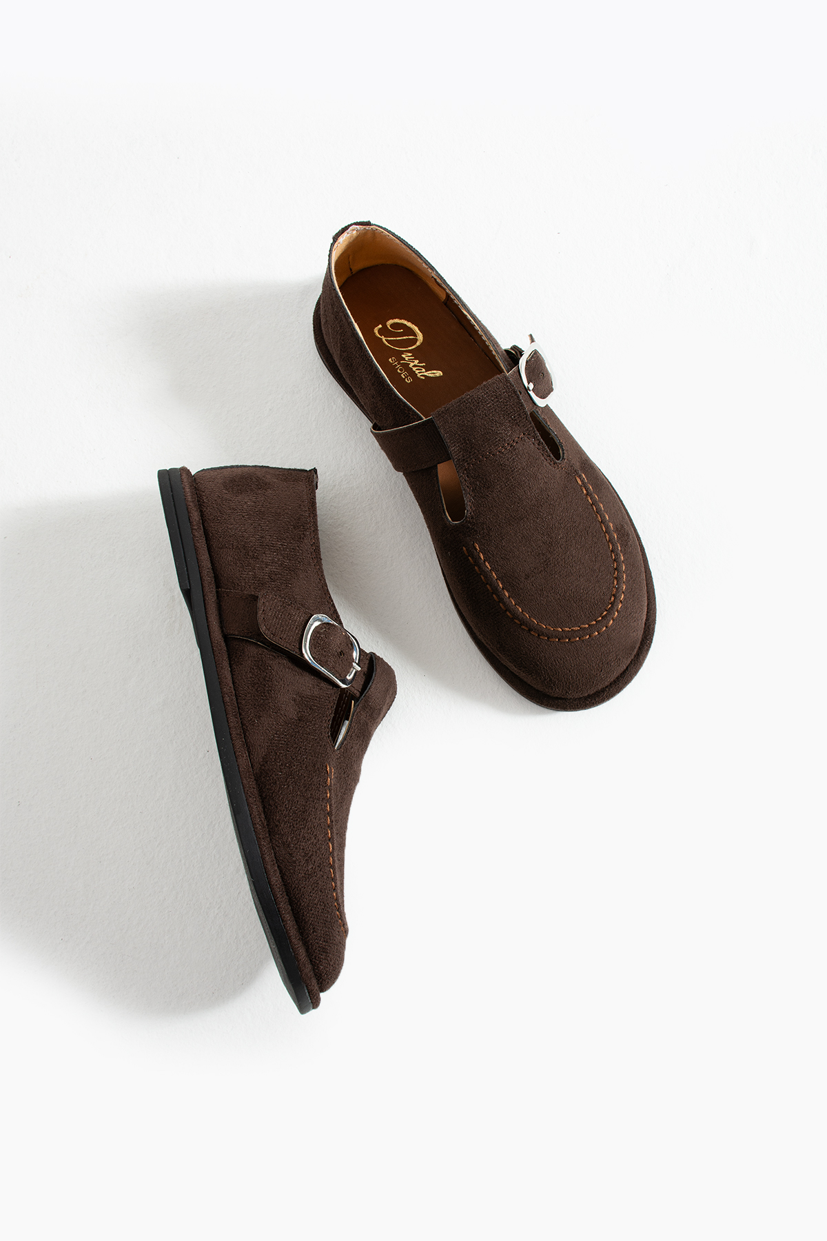 DUXAL SHOES Arabella Kadın Süet Toka Detaylı Günlük Loafer Ayakkabı görsel 4