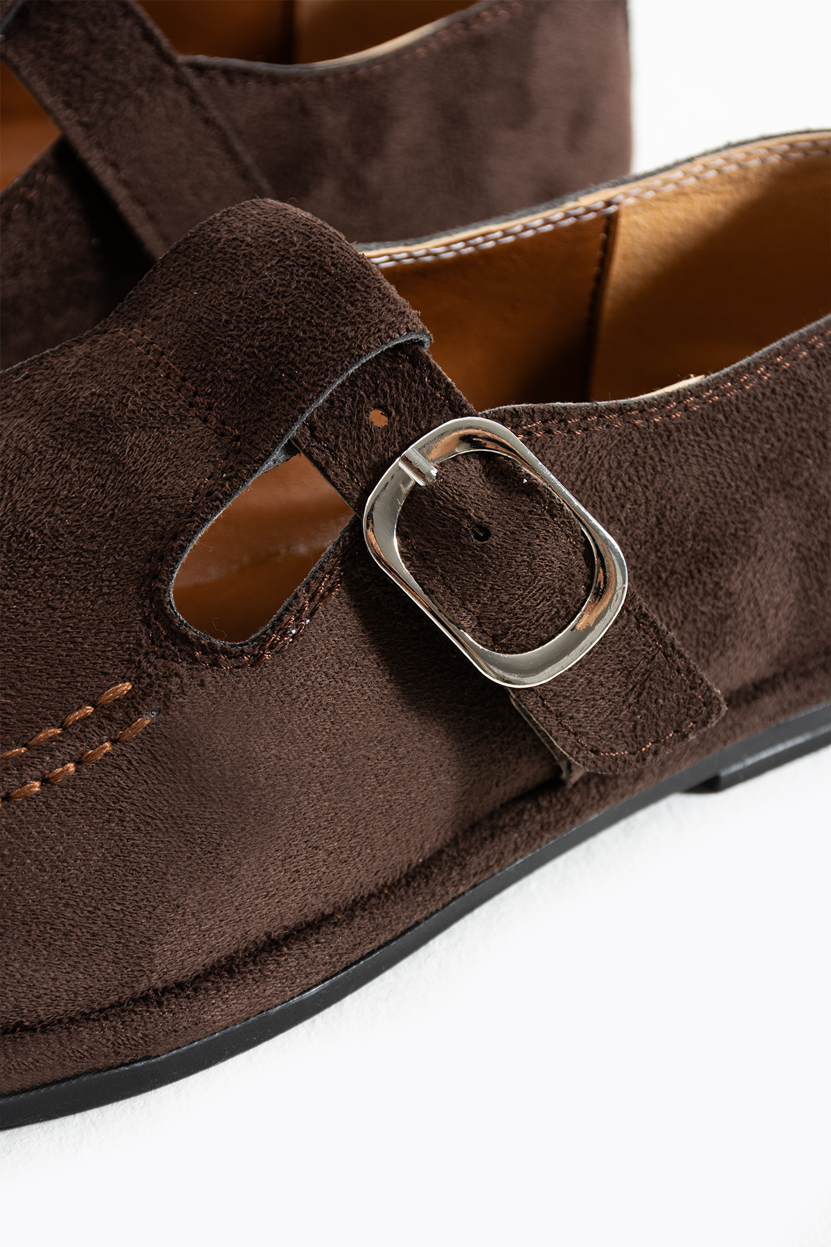 DUXAL SHOES Arabella Kadın Süet Toka Detaylı Günlük Loafer Ayakkabı görsel 5