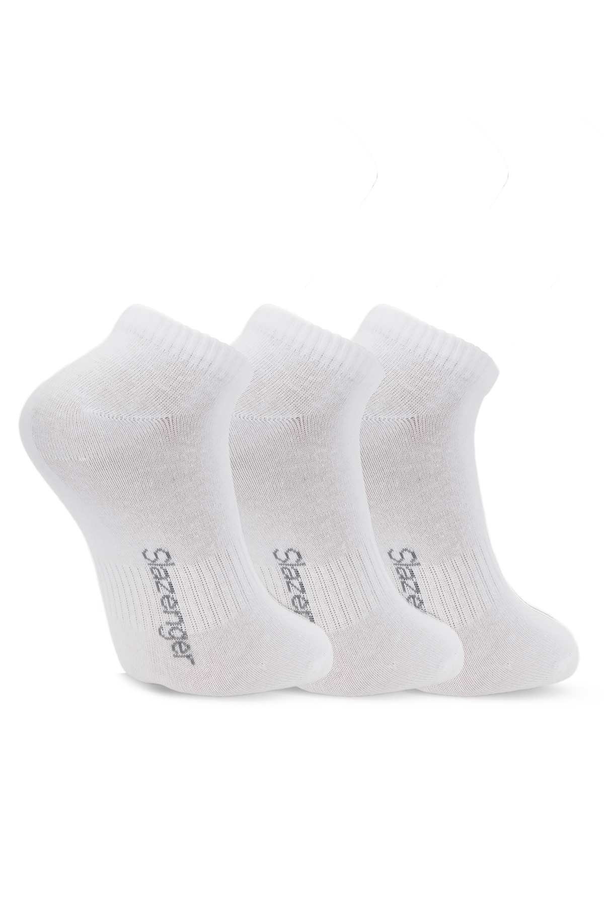 SLAZENGER JADIRA 3 lü Erkek Beyaz Çorap görsel 2