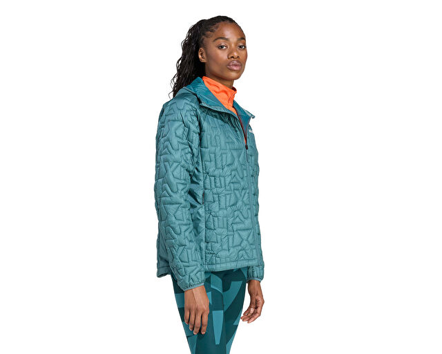 Adidas W Terrex Xpr Lf Ho Jkt Kadın Outdoor Montu JL9806 Mavi görsel 3