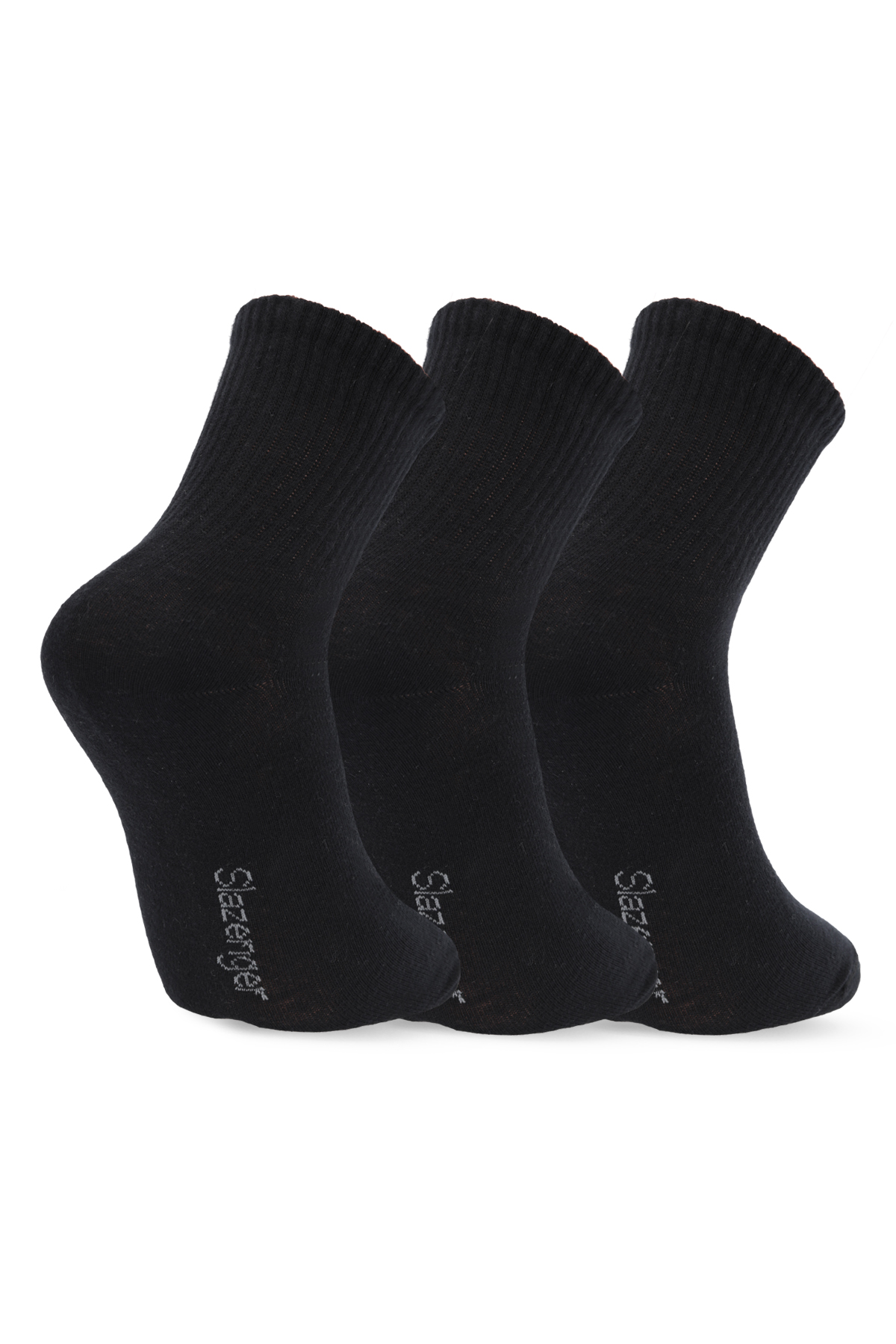 SLAZENGER JUMPY 3 lü Erkek Siyah Çorap görsel 2