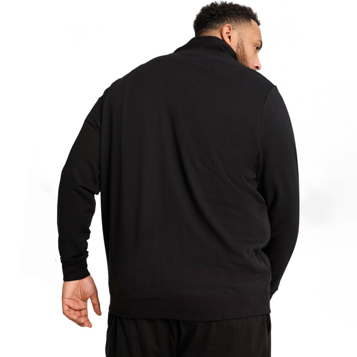 Puma Essentials No 1 Logo Track Siyah Dik Yaka Erkek Fermuarlı Sweatshirt Hırka görsel 5