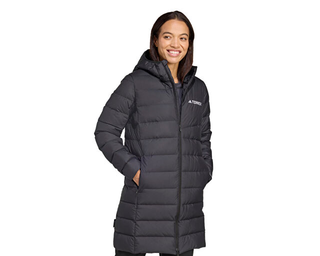Adidas W Terrex Mt Down Parka Kadın Outdoor Montu JM8729 Siyah görsel 3