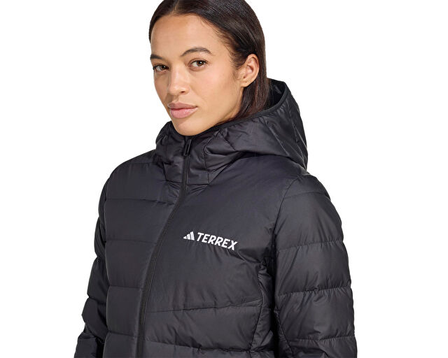 Adidas W Terrex Mt Down Parka Kadın Outdoor Montu JM8729 Siyah görsel 4