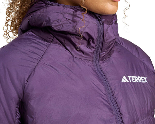 Adidas W Terrex Xpr Down J Kadın Outdoor Montu JL5582 Mor görsel 5