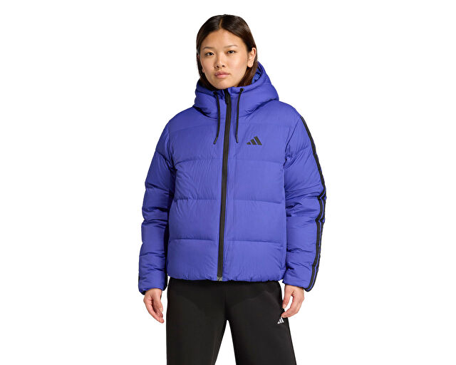 Adidas W Ess 3S P D Ho Kadın Outdoor Mont JW9109 Mavi