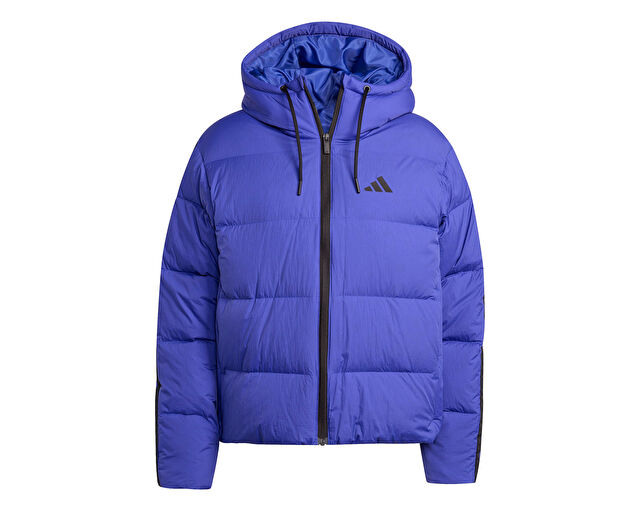 Adidas W Ess 3S P D Ho Kadın Outdoor Mont JW9109 Mavi görsel 6