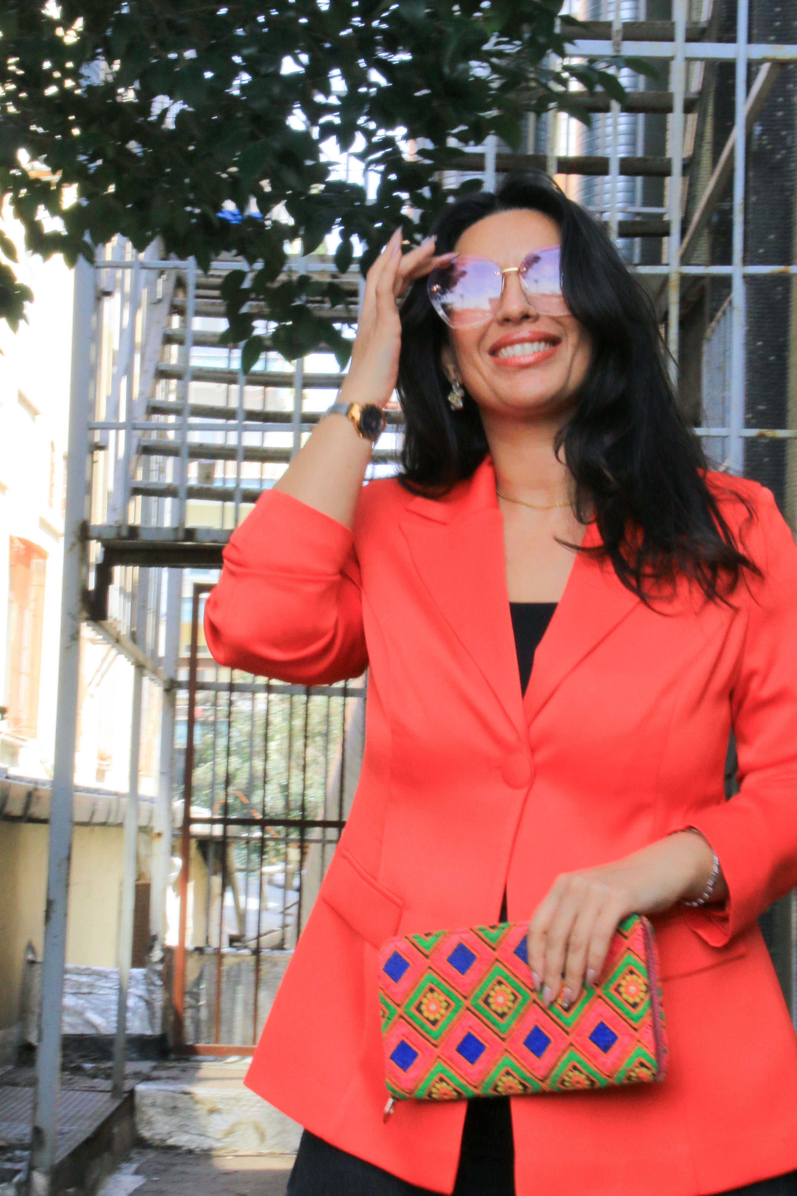 Mialora Kadın, Tek Düğmeli, Broşlu, Şik, Blazer Ceket görsel 4