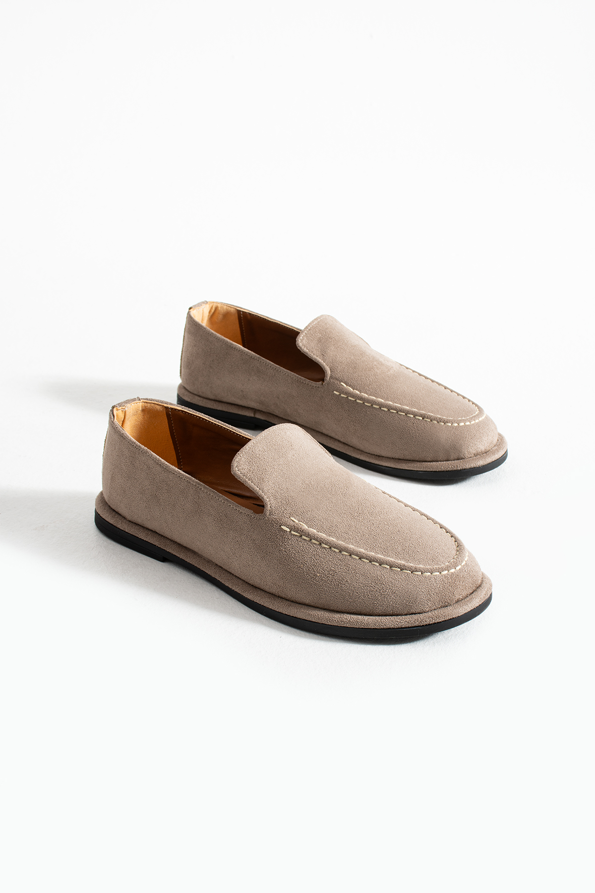 DUXAL SHOES Konforlu Kadın Süet Mokasen Ayakkabı Loafer