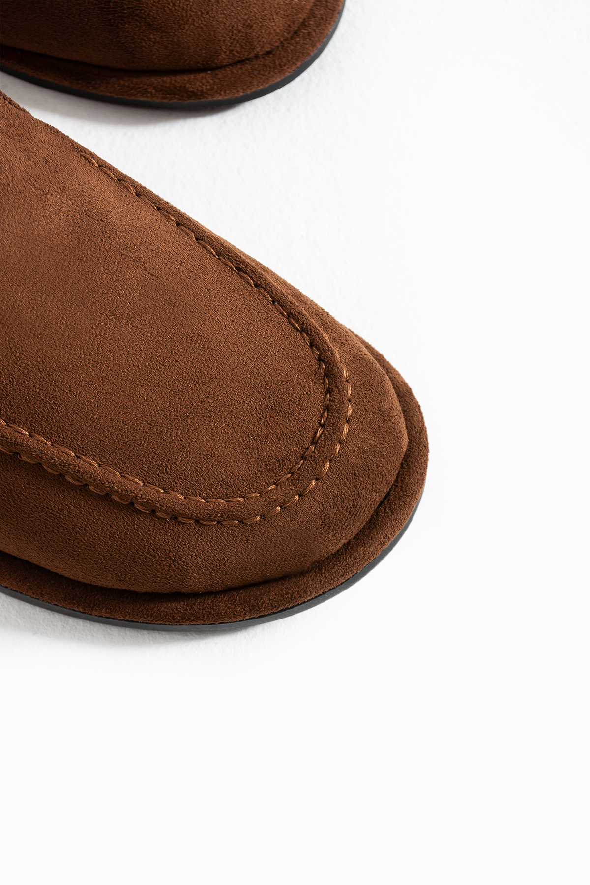 DUXAL SHOES Konforlu Kadın Süet Mokasen Ayakkabı Loafer görsel 4