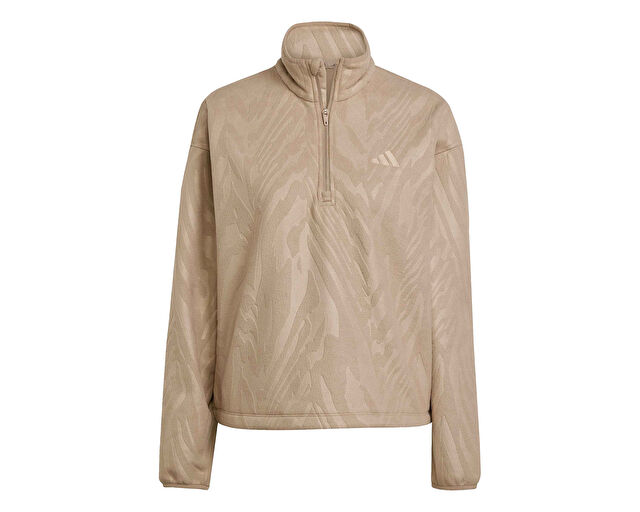 Adidas Aop Polarfleece Kadın Günlük Ceket JX3122 Krem görsel 5