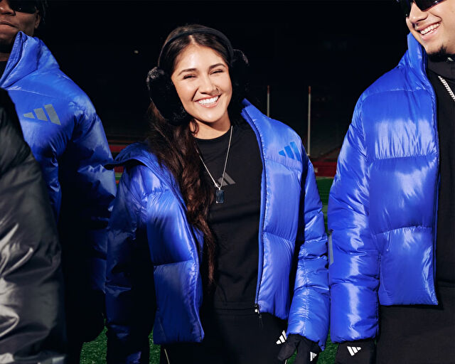 Adidas W Z.N.E. Puffer Kadın Outdoor Mont JW1517 Mavi görsel 2