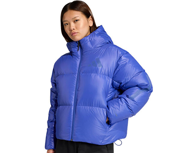 Adidas W Z.N.E. Puffer Kadın Outdoor Mont JW1517 Mavi görsel 7