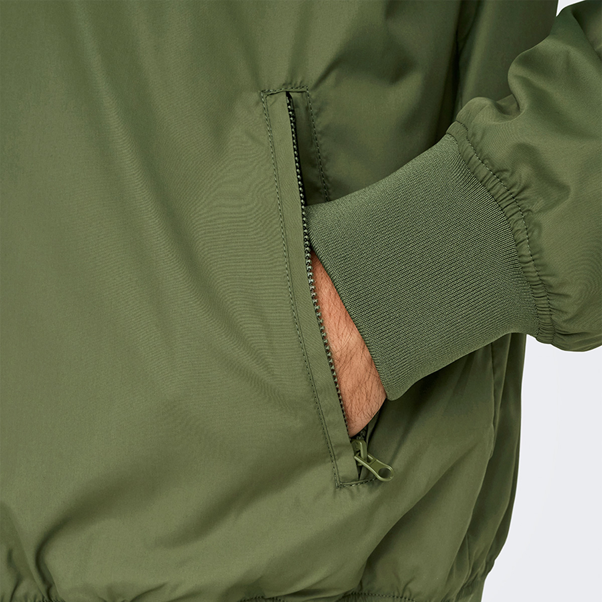 Only&Sons Gavin Bomber Erkek Haki Dik Yaka Ceket görsel 5