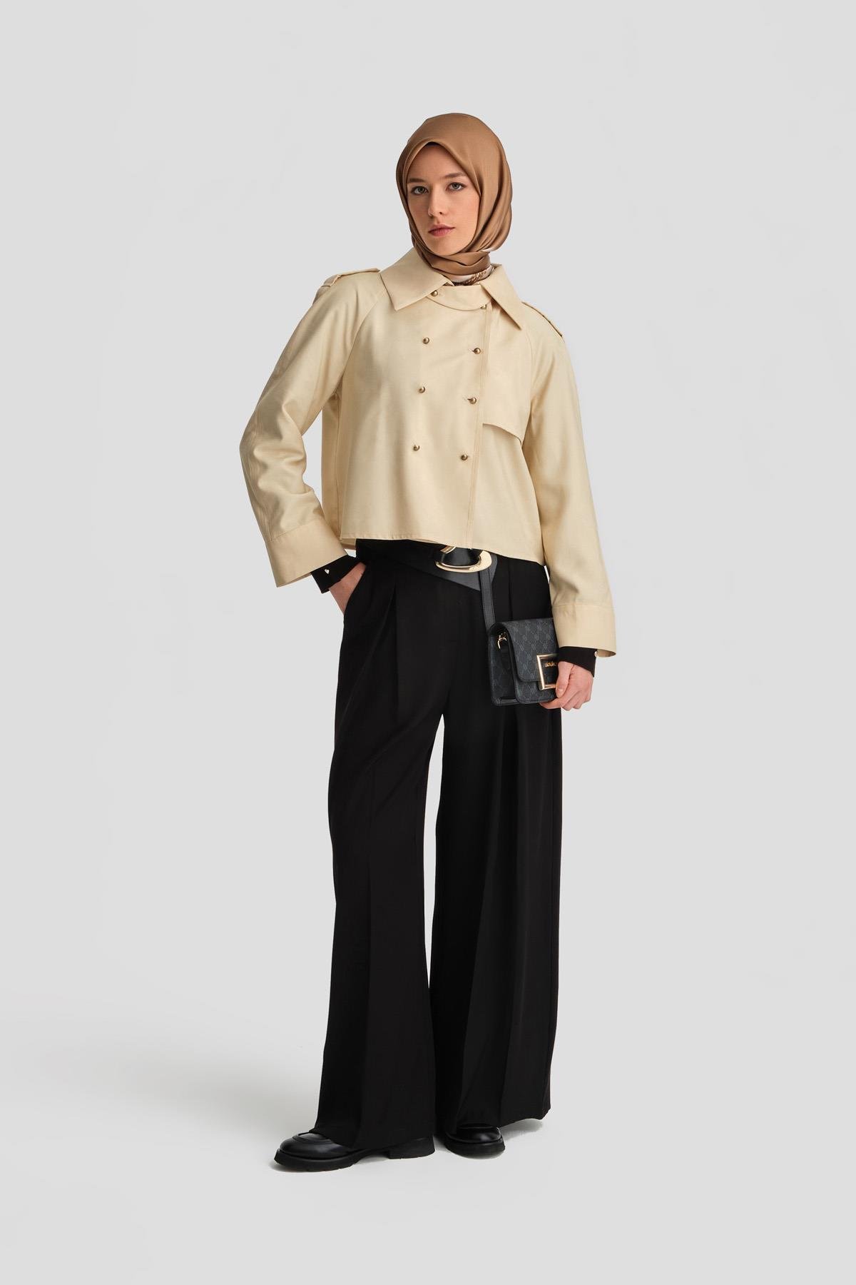 ARMİNE Trench Ceket 24K3604 Aytaşı görsel 2