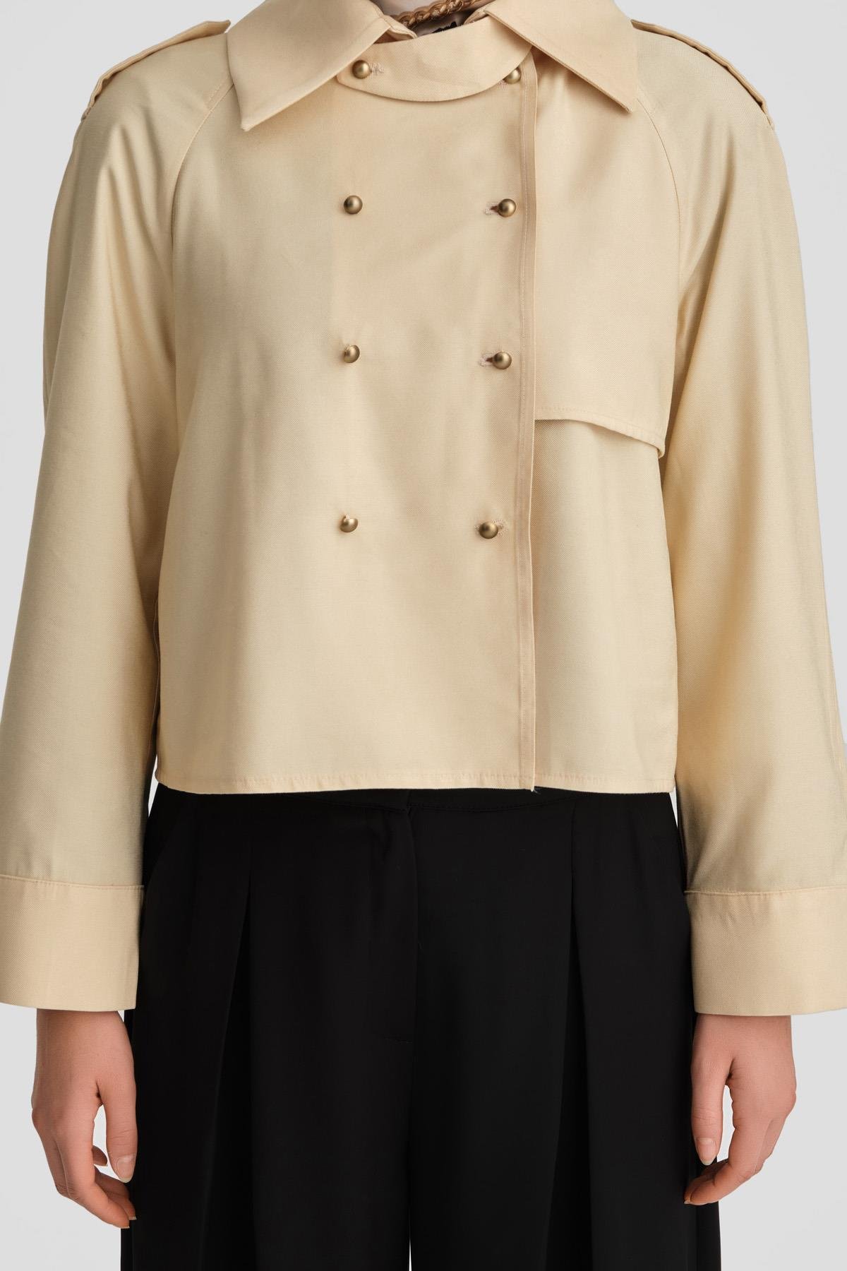 ARMİNE Trench Ceket 24K3604 Aytaşı görsel 8