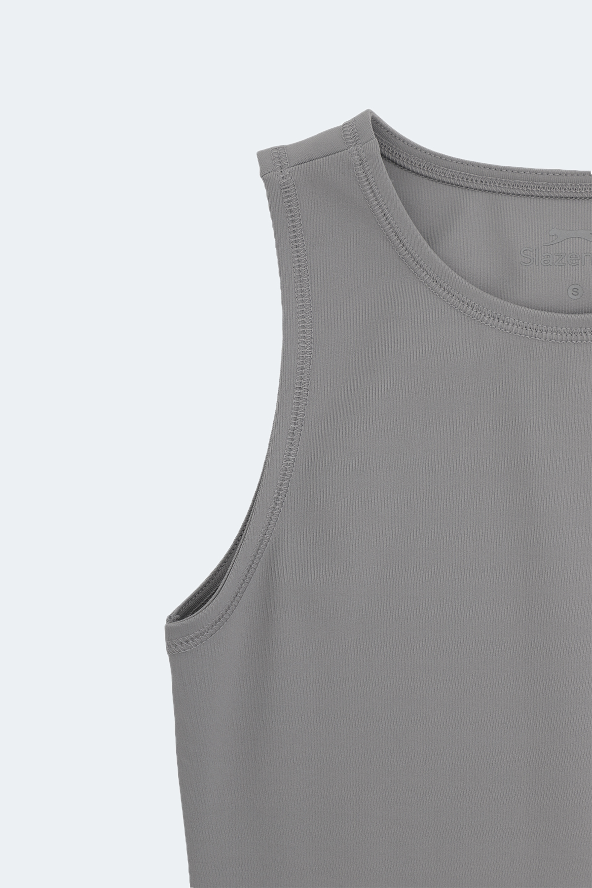 SLAZENGER VATIK I 2 Lİ SET Kadın Slim Fit Siyah - Gri Atlet görsel 7
