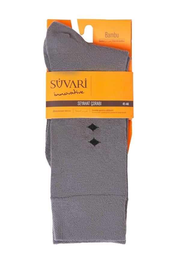 Süvari Antrasit Bambu Soket Çorap