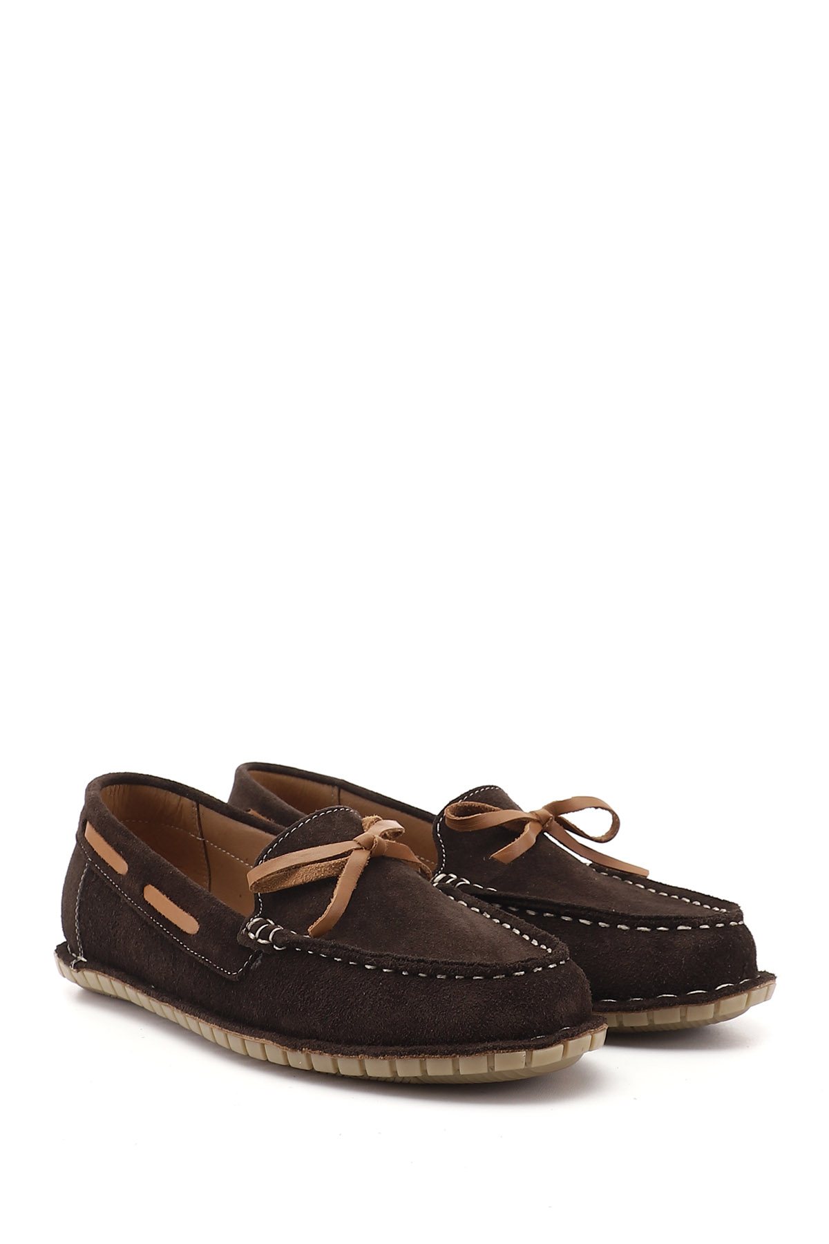 GÖNDERİ(R) Kadın AÇIK KAHVERENGİ Fiyonklu Hakiki Deri Comfort Loafer