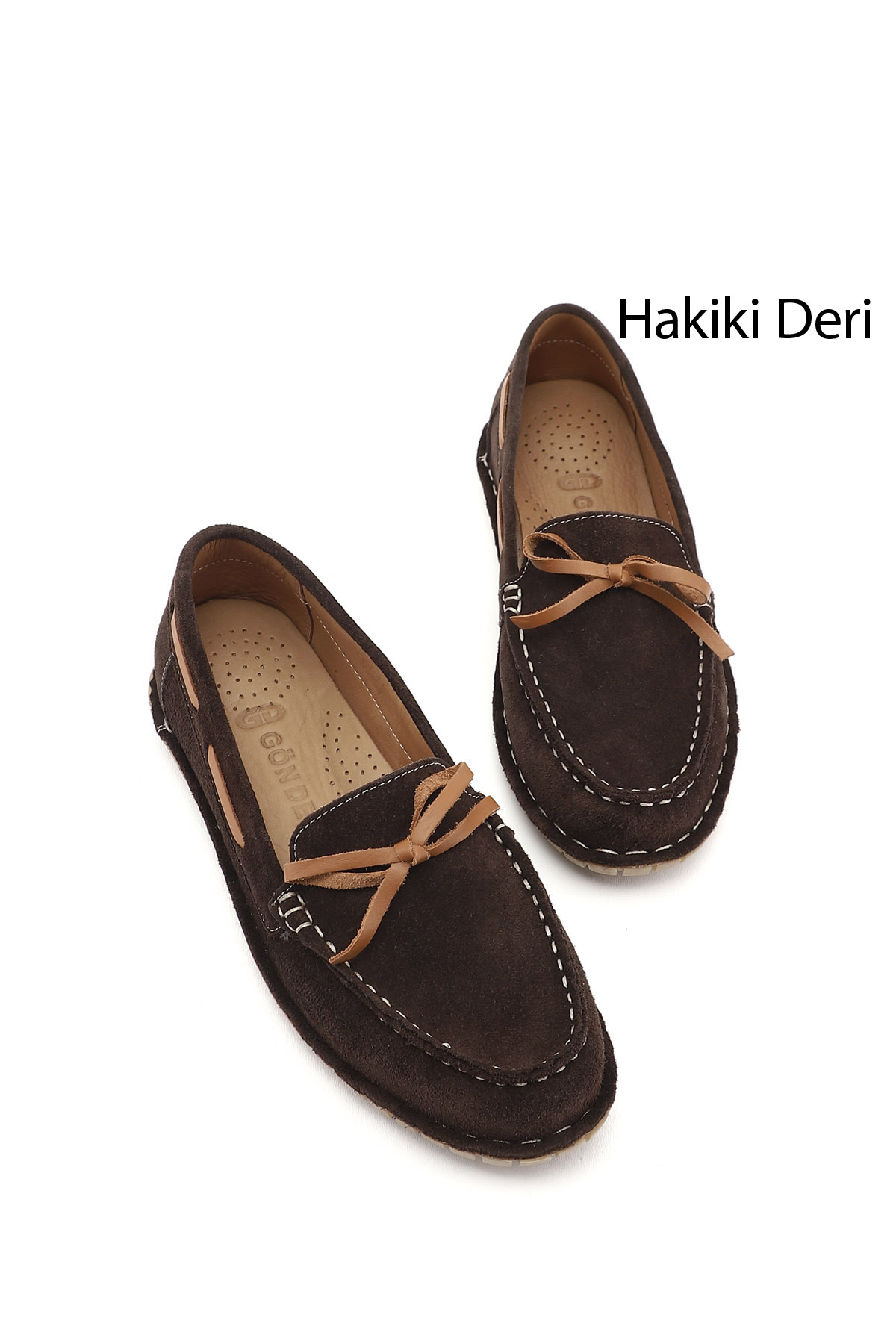 GÖNDERİ(R) Kadın AÇIK KAHVERENGİ Fiyonklu Hakiki Deri Comfort Loafer görsel 2