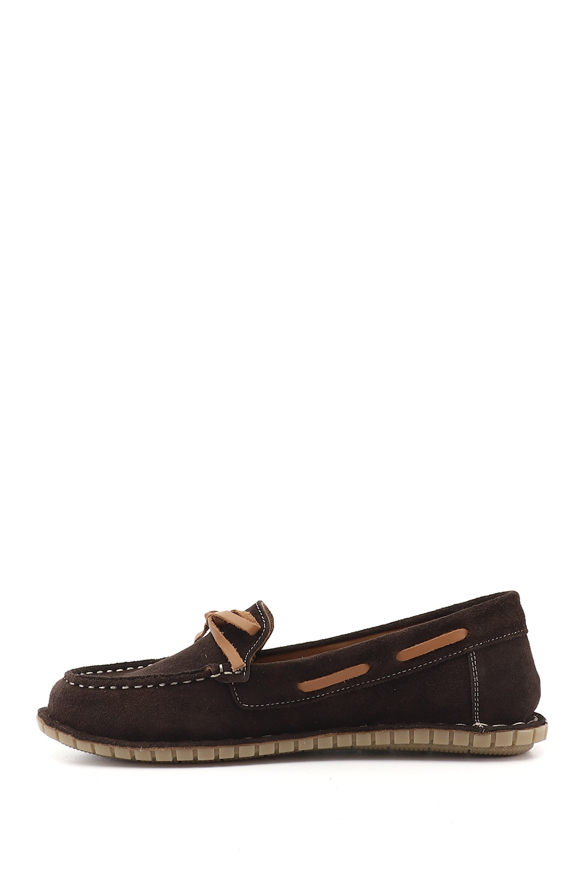 GÖNDERİ(R) Kadın AÇIK KAHVERENGİ Fiyonklu Hakiki Deri Comfort Loafer görsel 4