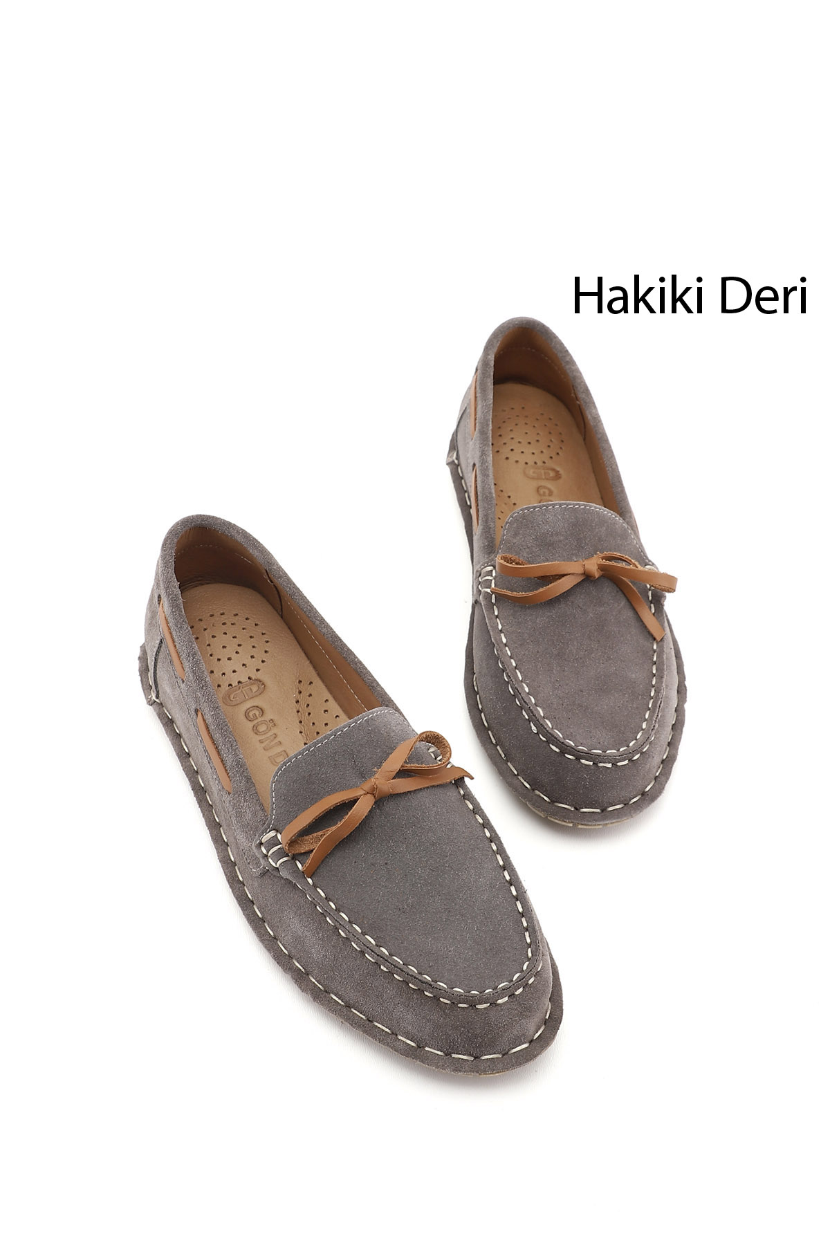 GÖNDERİ(R) Kadın AÇIK VİZON Fiyonklu Hakiki Deri Comfort Loafer görsel 2