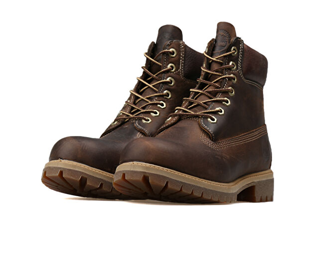 Timberland Erkek Günlük Bot Kahverengi Heritage 6" Premium 27097 görsel 3