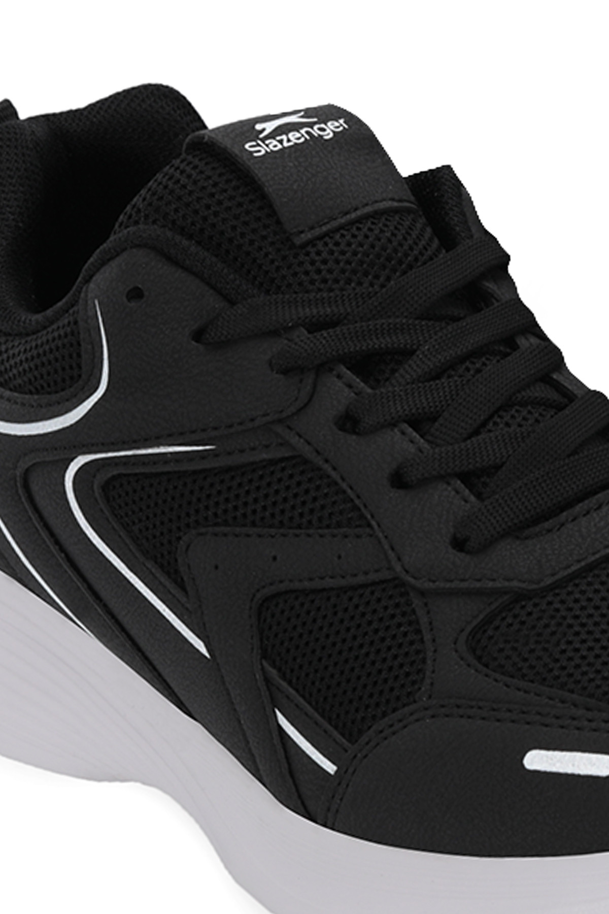 SLAZENGER ECHOMAX I Kadın Siyah / Beyaz Koşu & Yürüyüş Spor Ayakkabısı görsel 4