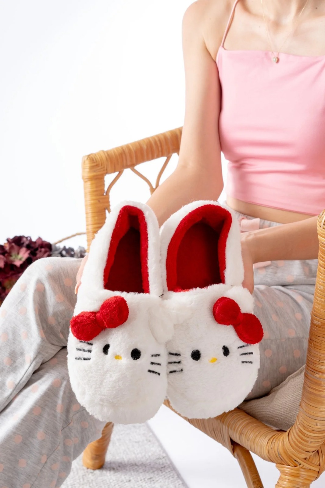 Slipcat Yumuşak Tüylü Pelüş Panduf Terlik Ev Kadın Panduf görsel 3
