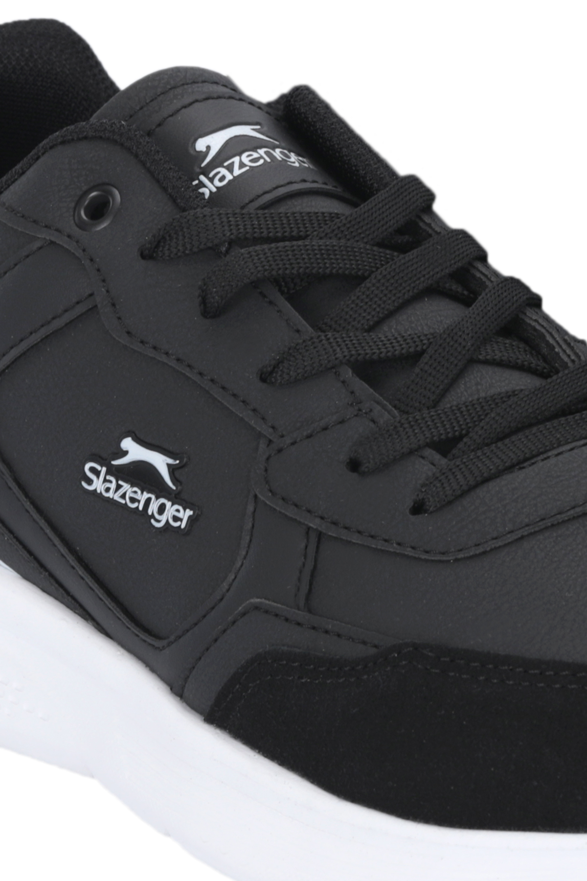 SLAZENGER INDOL I Erkek Siyah / Beyaz Koşu & Yürüyüş Spor Ayakkabısı görsel 4