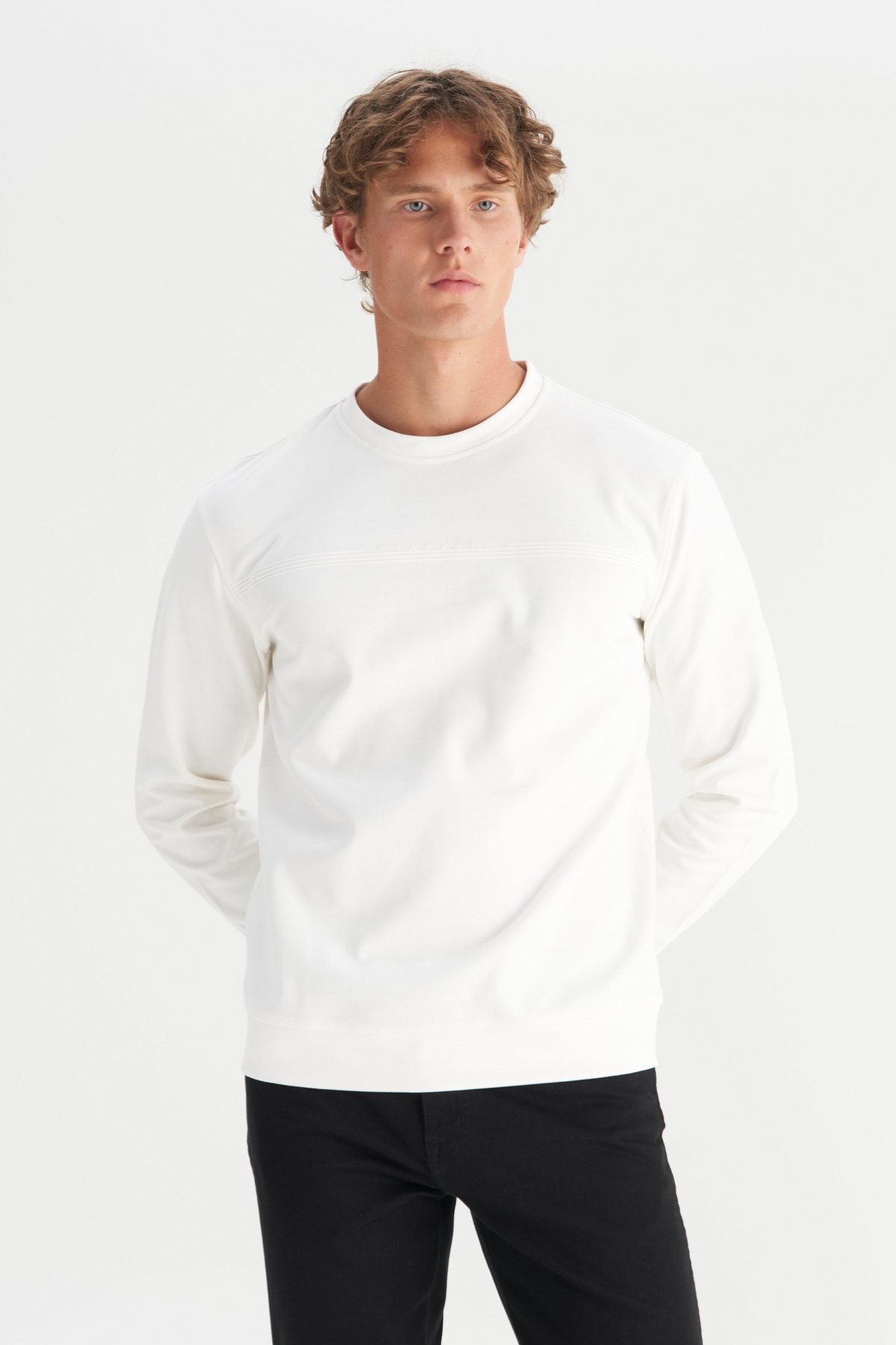 Wrangler Pamuklu Regular Fit Bisiklet Yaka Sweatshirt görsel 3