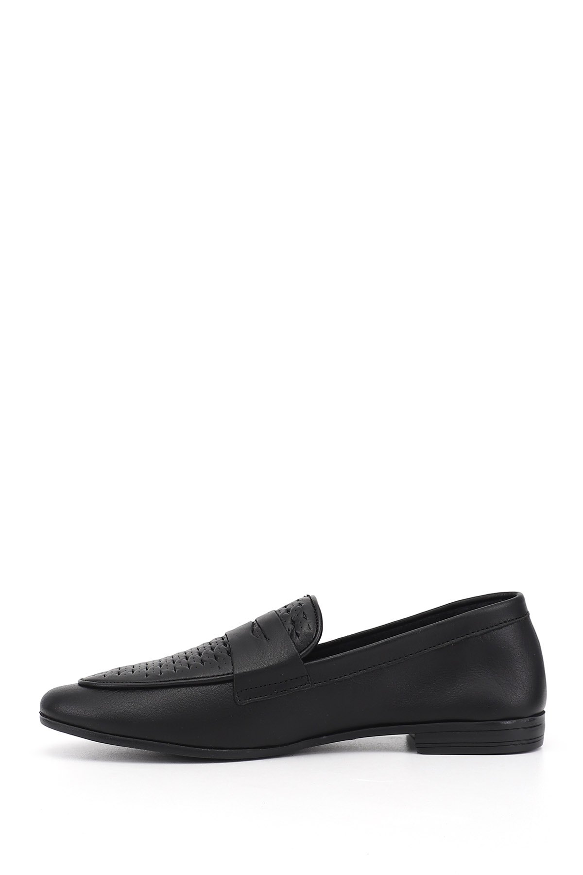GÖNDERİ(R) Kadın SİYAH Baskılı Hakiki Deri Loafer görsel 4