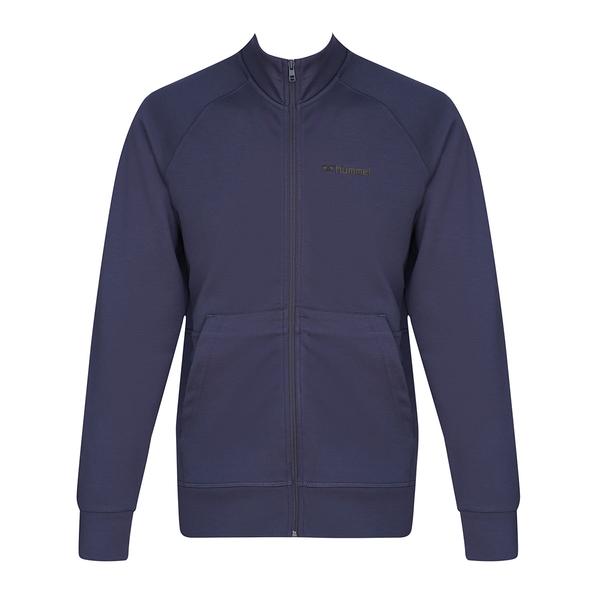 Hummel Evon Erkek Lacivert Dik Yaka Fermuarlı Sweatshirt görsel 4