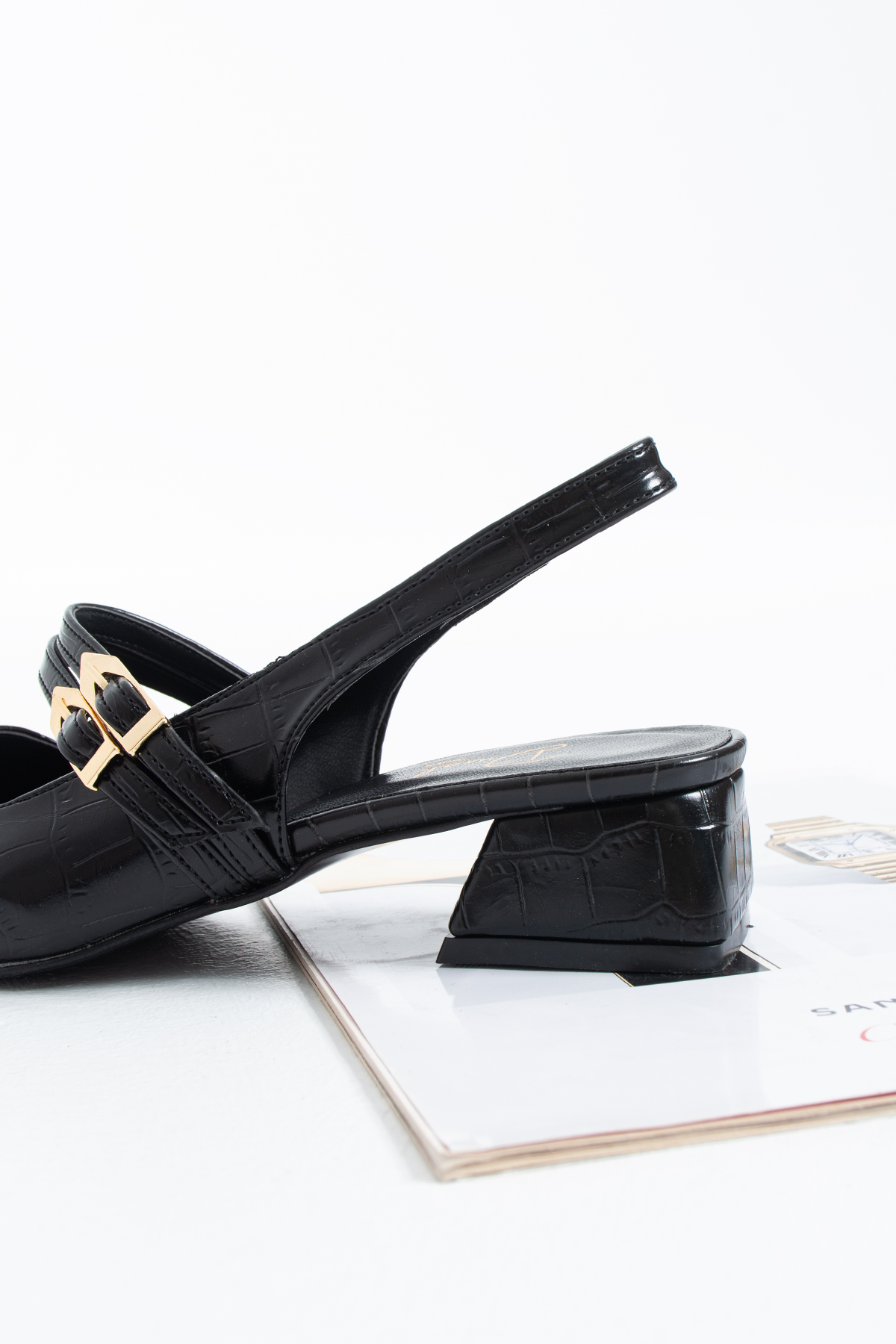 DUXAL SHOES Yolanda Kadın Kahverengi Süet Çift Toka Detaylı Kısa Topuklu Ayakkabı- Babet görsel 3