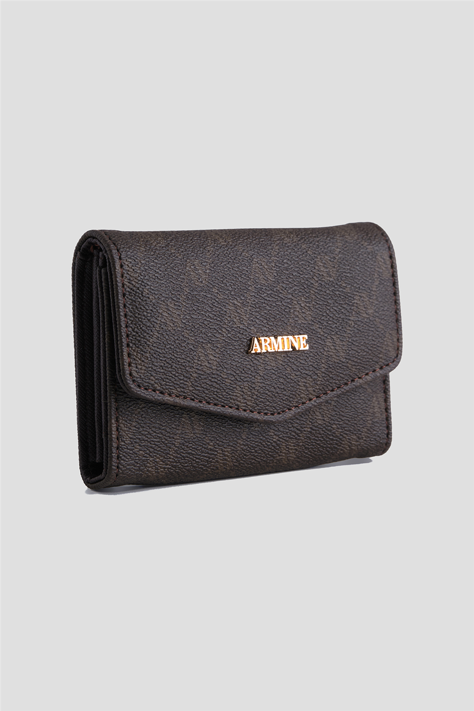 ARMİNE Baskılı Cüzdan Kahve görsel 3