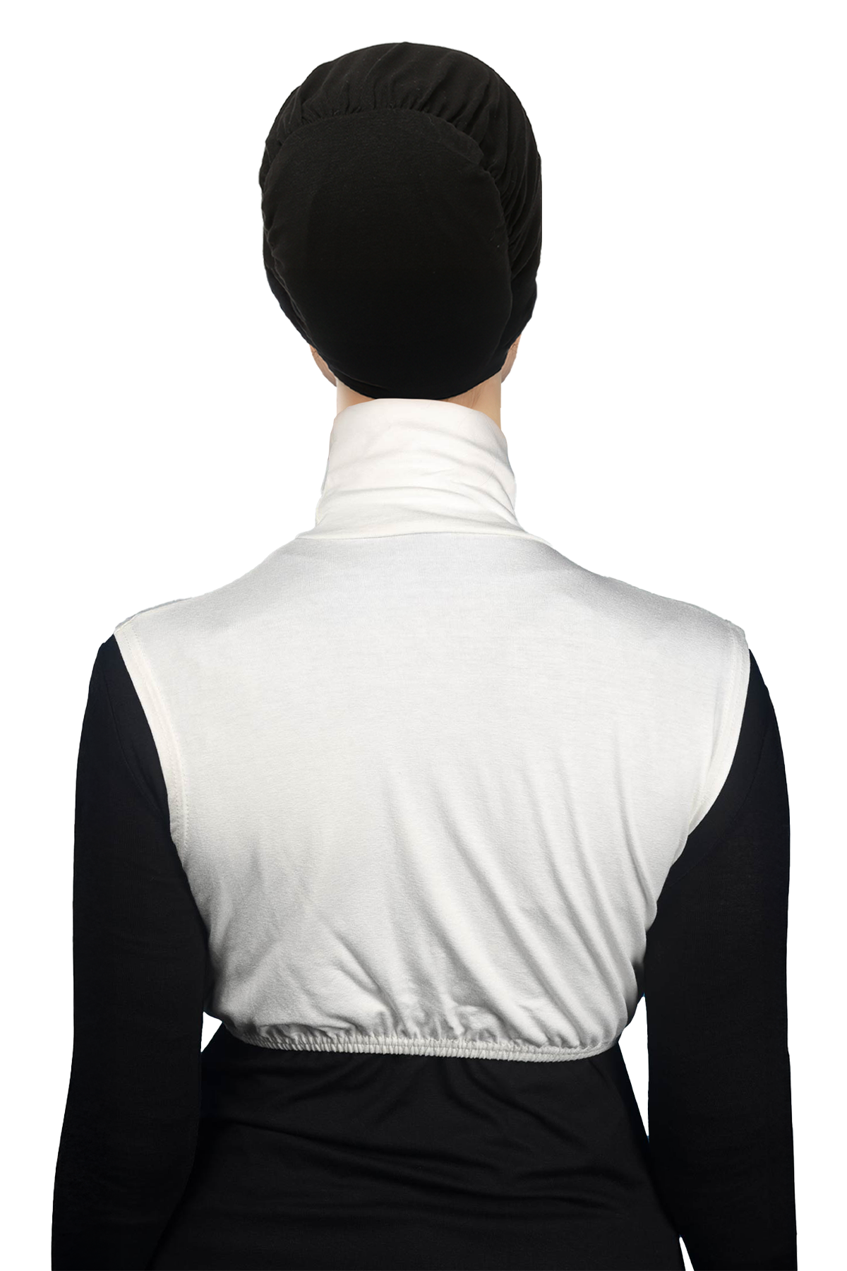 Altobeh Sıfır Kol Balıkçı Yaka Tam Boğazlı Elastanlı Penye Kadın Yarım Body görsel 4