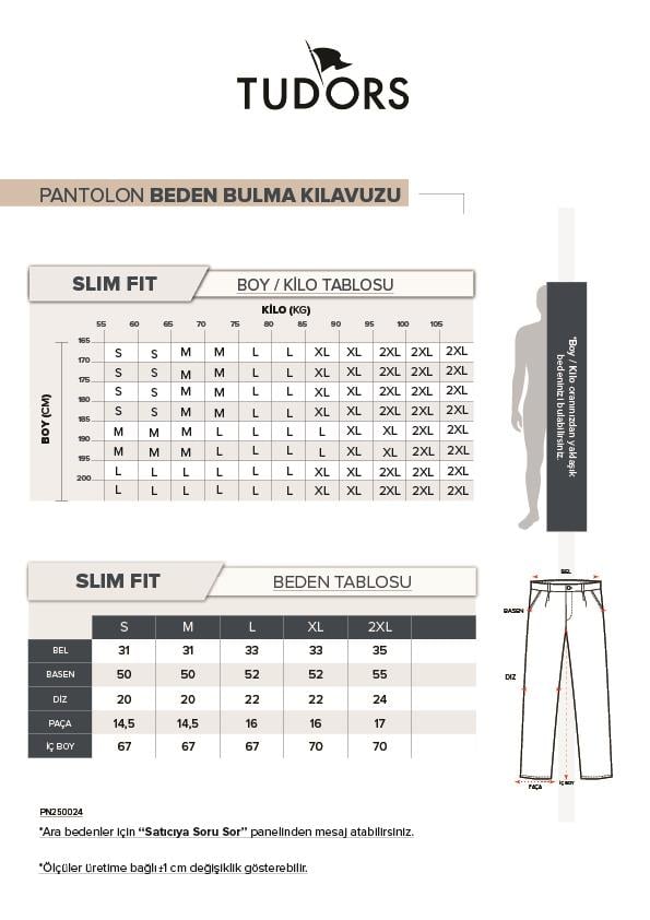 TUDORS Erkek Slim Fit Pamuklu Beli Bağlamalı Yan Cepli Katlamalı Paça Jogger Antrasit Pantolon görsel 6