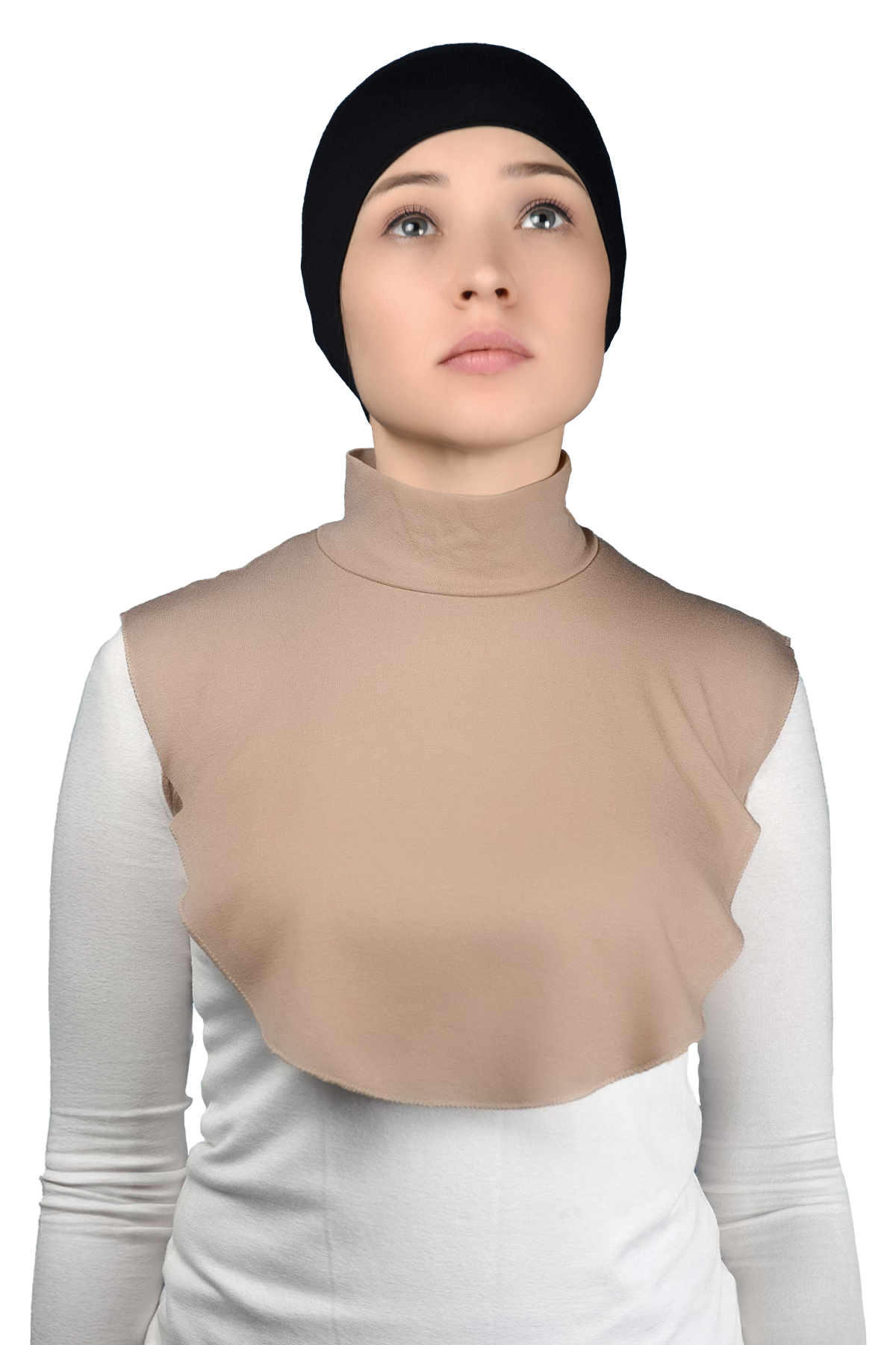 Altobeh Düz Balıkçı Yaka Boğazlı Penye Tesettür Boyunluk