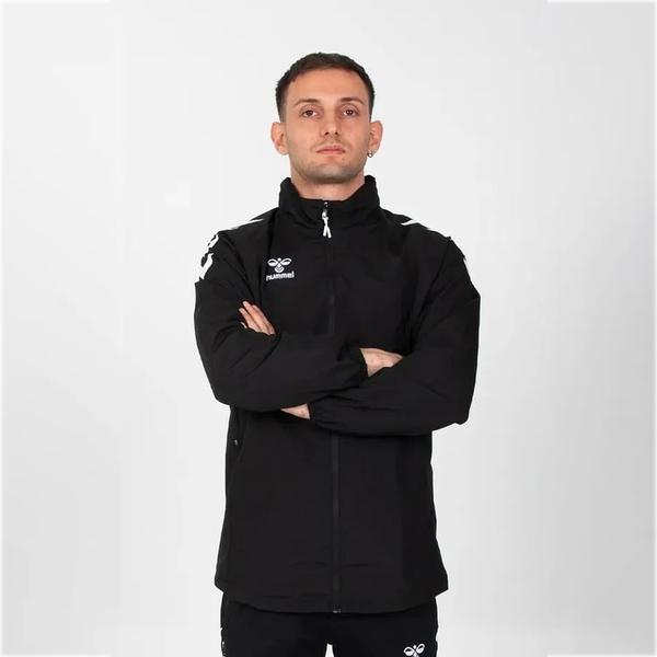Hummel Line Erkek Siyah Dik Yaka Fermuarlı Sweatshirt görsel 2