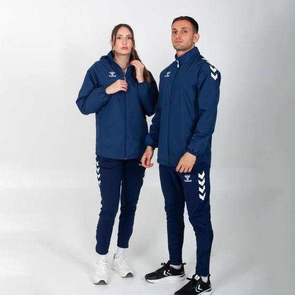 Hummel Line Erkek Lacivert Dik Yaka Fermuarlı Sweatshirt görsel 3